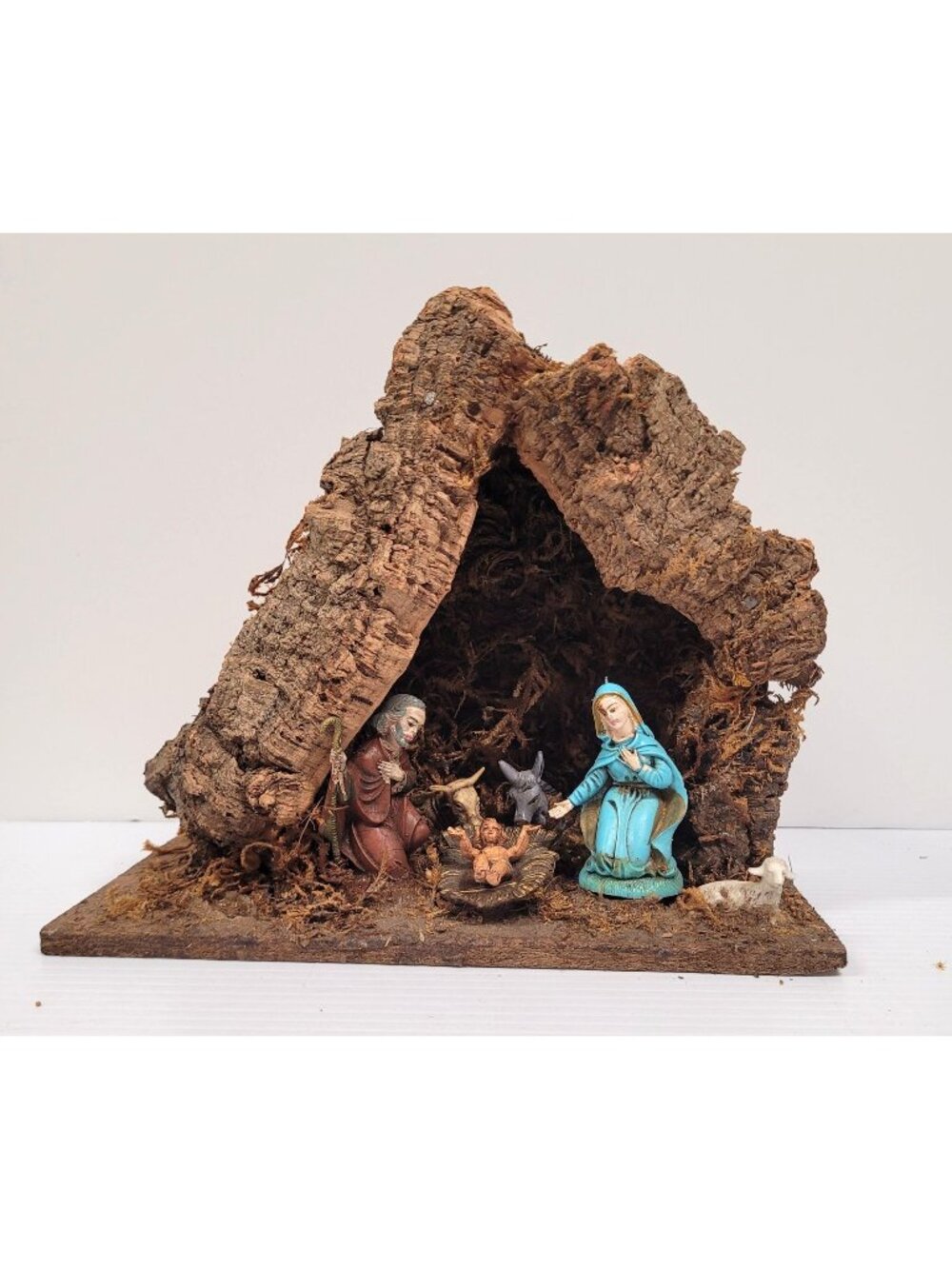 Vintage Italian Nativity crèche 1970s Commodore Manufacturing 10" x 9"